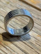 Mens platinum wedding ring, Size R, 14.9gr