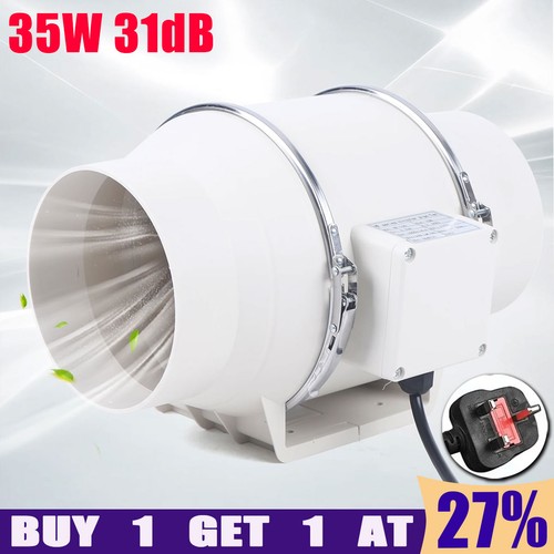 100mm 4inch diameter - 4inch, inline