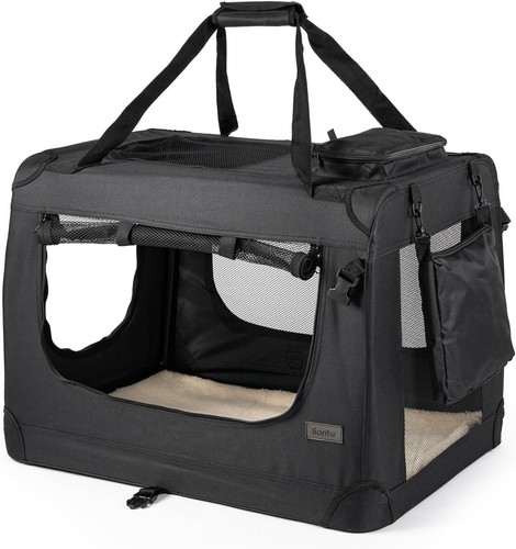 Lionto black foldable - black, dog