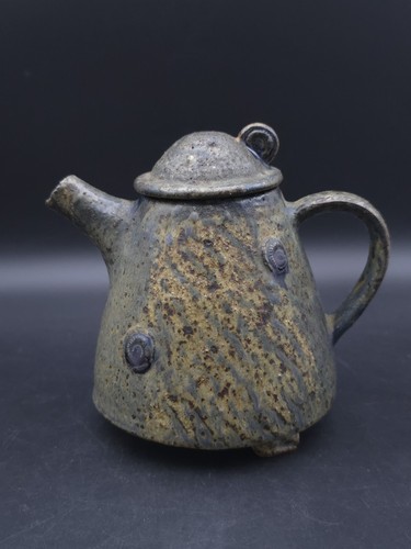 Studio pottery footed pint - footed, 1