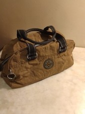 Kipling Mottled Camel and Black Handbag VGC