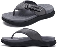 Mens Leather Flip Flops Men's