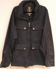 Timberland Earthkeepers navy blue zip up long waterproof coat jacket size XXL