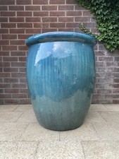 Extra Large Aqua Blue Glazed