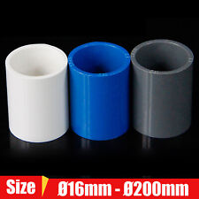 16mm-200mm PVC Plumbing Fittings Blue White Grey Straight Pipe Connector