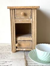 Antique MINI Chest of Drawers DESK TOP Wooden Small Rustic Old ~ONE DRAWER OPENS