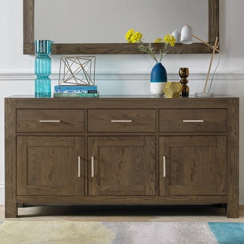 Blake dark oak wide sideboard - blake,