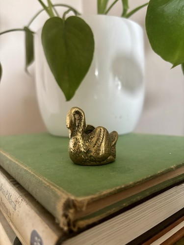 Mini vintage brass - mini, swan