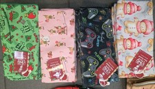 Four Pack of Christmas Tea Towels 100% Pure