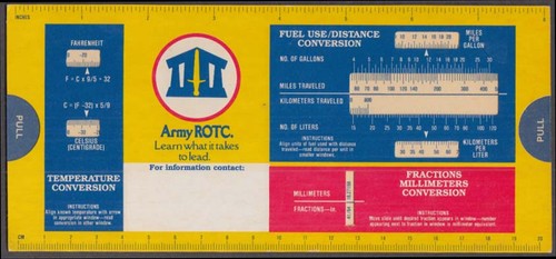 Army rotc conversion slide - army,
