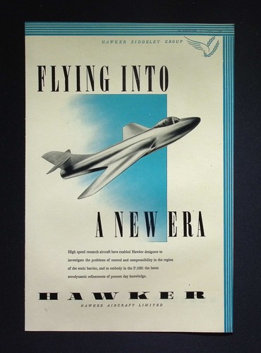 Original 1950 advert - 1950, hawker