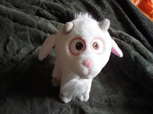Cute white soft plush goat - soft,