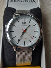 Sekonda Mens Boxed Nordic Watch - 40 mm case + Steel Mesh Strap rrp £64.99