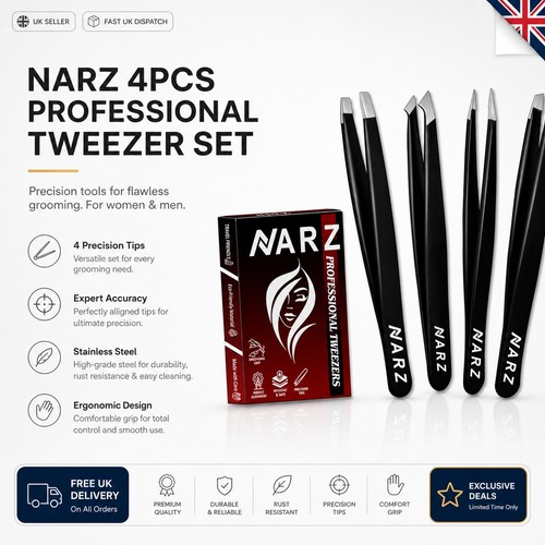 4pcs professional tweezer for - 4pcs,
