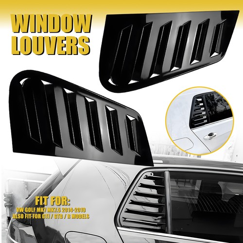 Black rear window louver - rear,