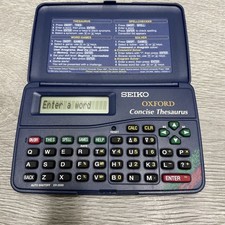 Seiko ER2000 Oxford Concise Thesaurus Calculator Spellcheck Solver Crossword 