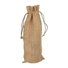 Hessian Wine Bag - Jute Bottle, Gift Bag for Wine and Prosecco Gifts Fits 750ml