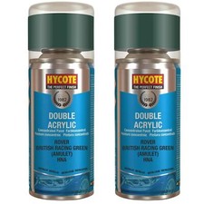 Hycote Colour Spray Paint XDRV302 Rover British Racing Green (Metallic)150ml x2