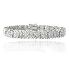 Silver Tone 1 Ct TDW Diamond S