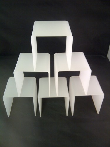 Acrylic display step plinth - acrylic,
