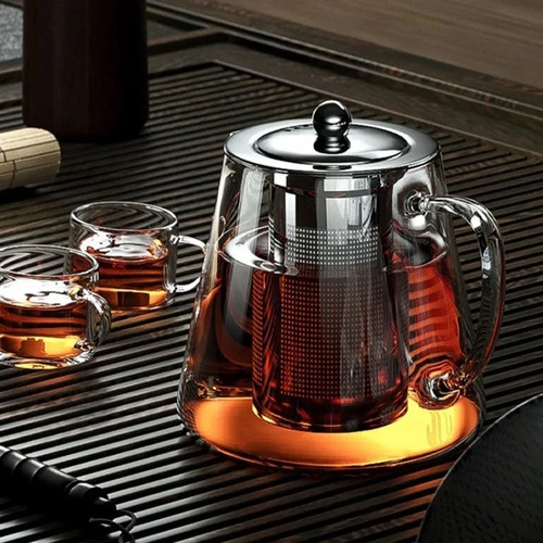 Heat resistant glass teapot - resistant,