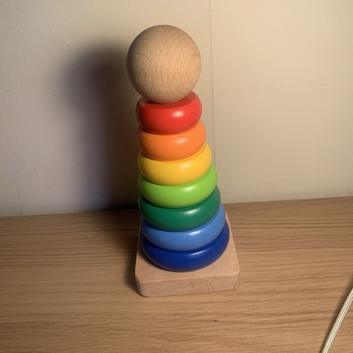 Wooden stacking tower