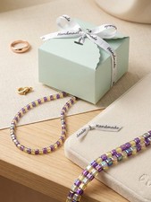 Handmade cuboid bead necklace - handmade,