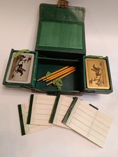 Vintage Card Compendium / Traditional Bridge Set / Playing Cards / Pencils