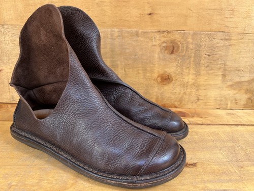 Trippen leather women brown - leather, women's