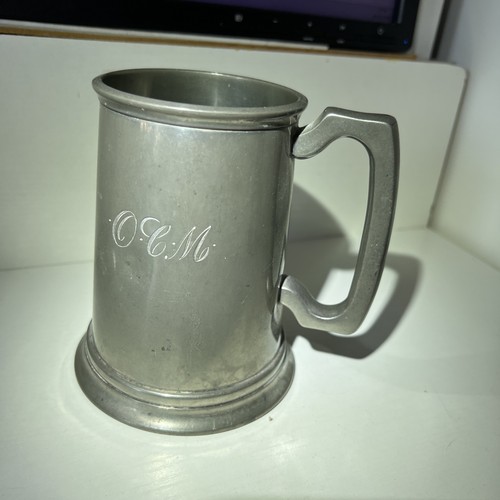 Vintage manor pewter tankard - vintage,