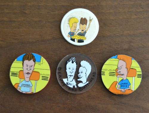 Pogs 1990 beavis - 4, and