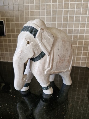 Hand carved white wooden - hand-carved,