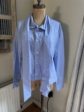 Zara tie cotton blue Shirt New