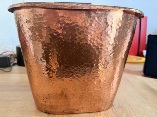 Vintage hammered copper wine - vintage,