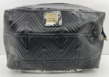River Island Women's Black Make-up Cosmetic Bag - VGC