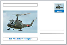 Aircraft Transport Bell UH-1N 'Huey' Helicopter souvenir postcard mint
