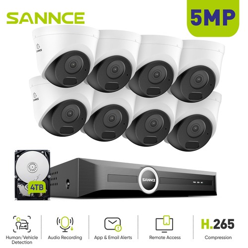 Sannce 5mp cctv camera system - cctv,