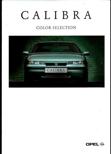 Opel calibra brochure - opel,