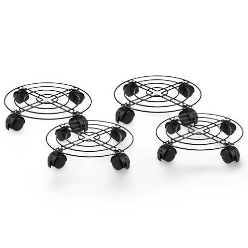 Pcs plant pot round - plant, wheels