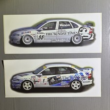 2 Original Vintage  Vauxhall Vector Touring Cars Stickers Warwick 10” Unused