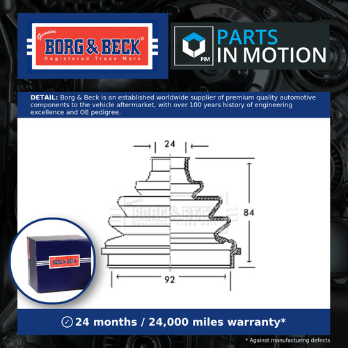 Joint boot fits - cv,