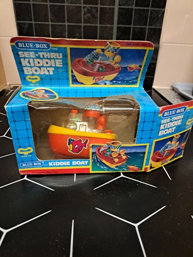 Vintage blue box see - box, see-thru