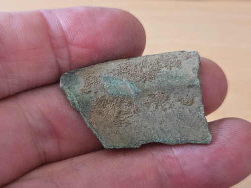 Medieval bronze pot rim shard - medieval,