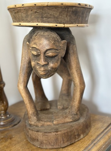 Vintage african carved wooden - vintage,