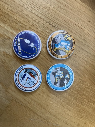 Apollo moon mission badges - moon,