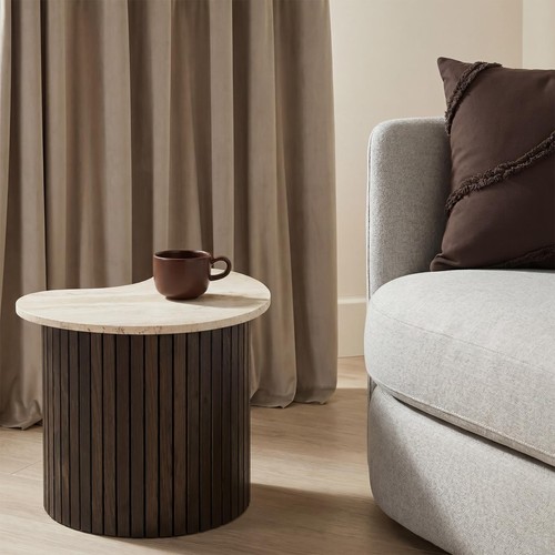 Ohs madison side table - madison, ribbed