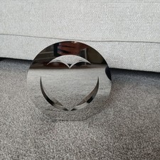 3D Love Heart Mirror Cutout In A Circle Decor Tabletop Double Sided 20cmx2.5cm