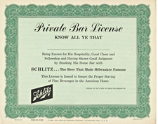 VINTAGE 1960 SCHLITZ BEER