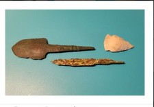 Bronze Age And Native American Arrowheads Group
