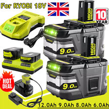 8~12AH 18V Battery For Ryobi One+ Plus P108 Li-ion RB18L50 RB18L40 P104 /Charger